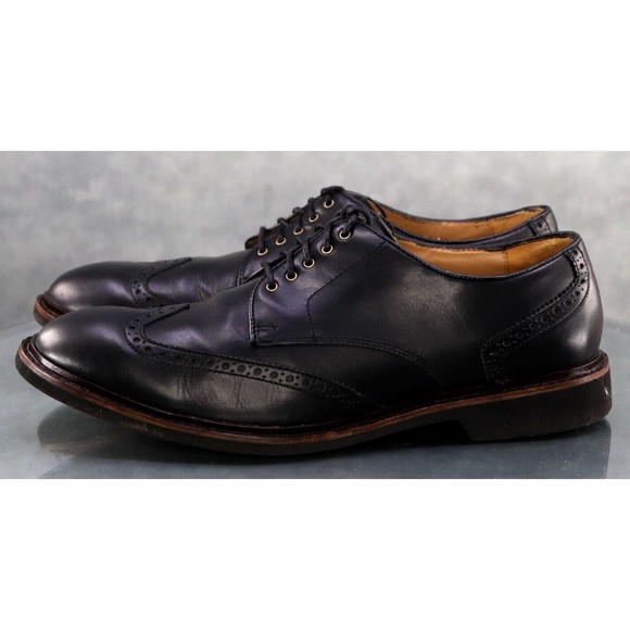 Cole Haan Phinney Men\'s Wingtip Dress Shoes Size 10.5 Leather Black C12198 main image 5
